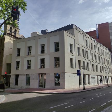 Spanish Multifamily building corner